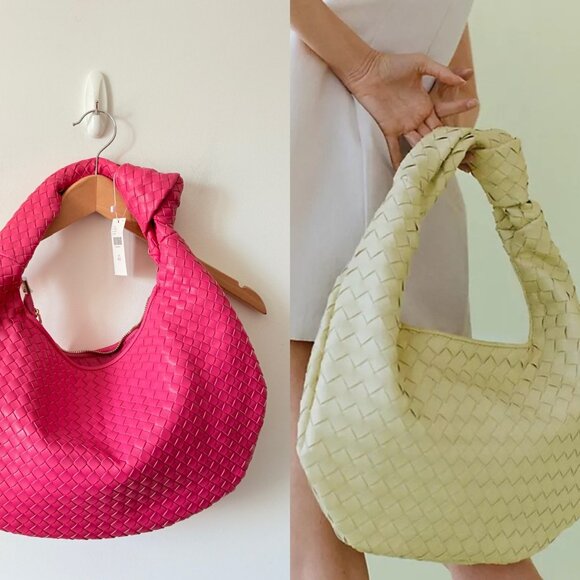 Anthropologie The Brigitte Satchel Purse Bag by Melie Bianco NWT Pink - Picture 1 of 8